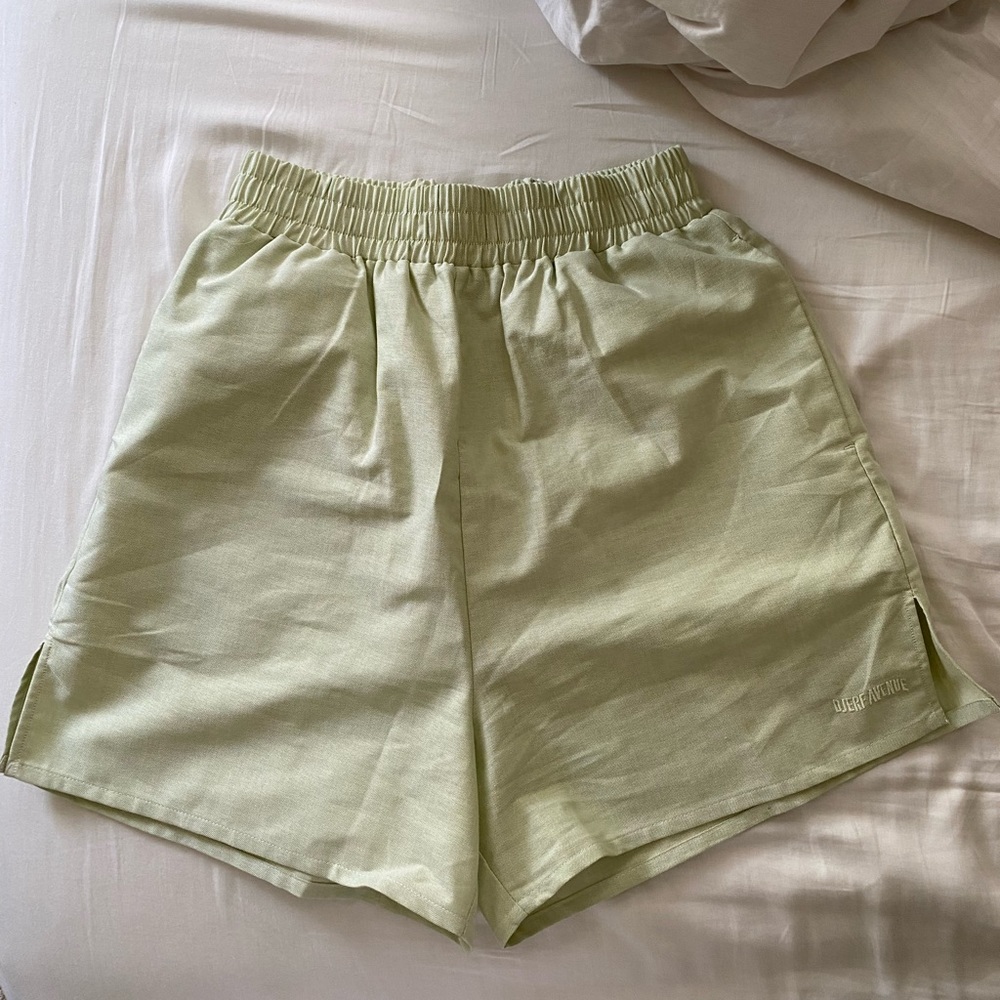 djerf avenue green breezy shorts